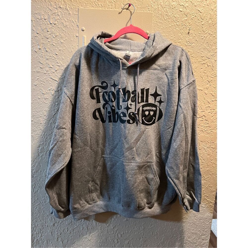 Football Vibes Hooded Sweatshirt Size XL